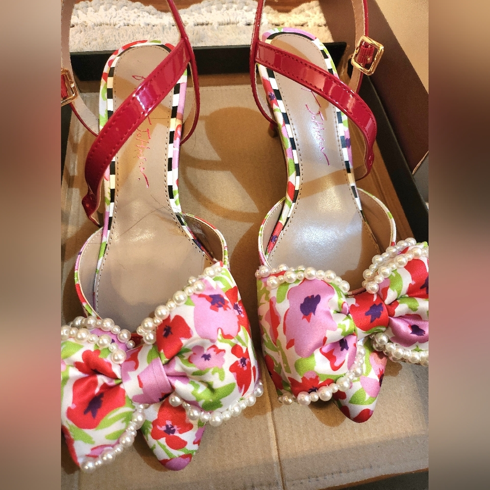 Colorful Floral Women's Heels